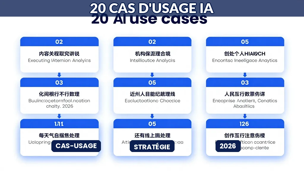 Guide complet des 20 cas d'usage d'intelligence artificielle en entreprise pour 2026