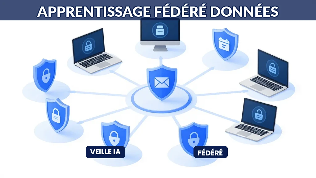 Architecture apprentissage fédéré distribuant entraînement IA sur plusieurs appareils