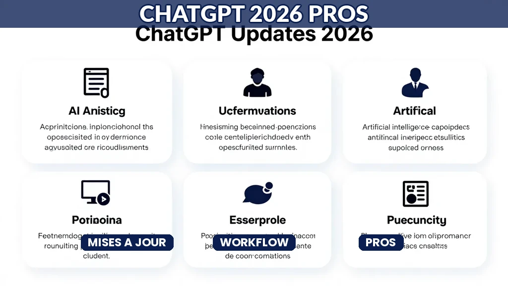 Mises à jour ChatGPT 2026 impactant les professionnels et leur productivité