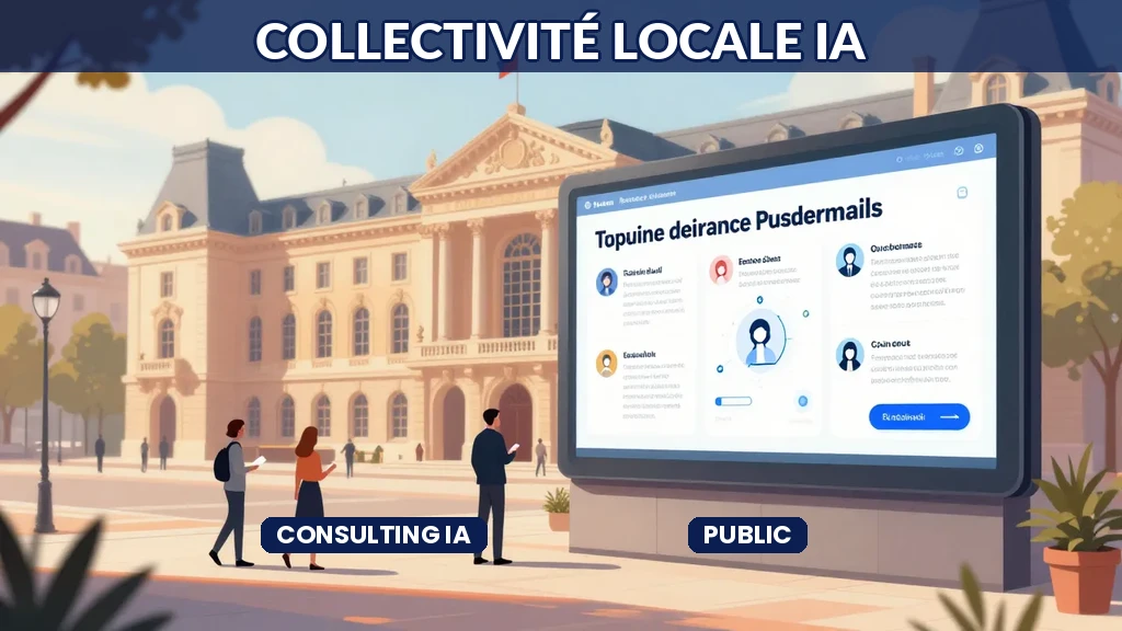 Collectivité locale utilisant IA pour améliorer services publics