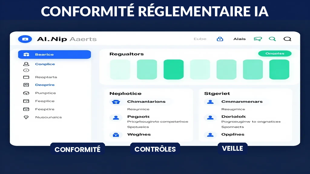 Tableau de bord de conformité réglementaire avec alertes en temps réel et flux de données automatisés