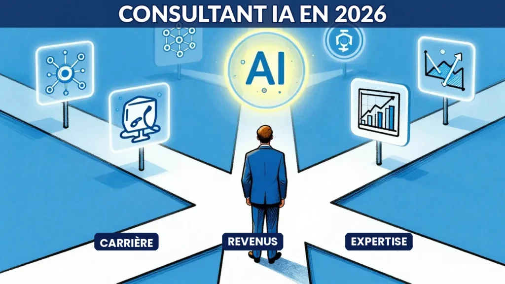 Consultant IA 2026 profil carrière revenus - consultant face aux opportunités de carrière en intelligence artificielle