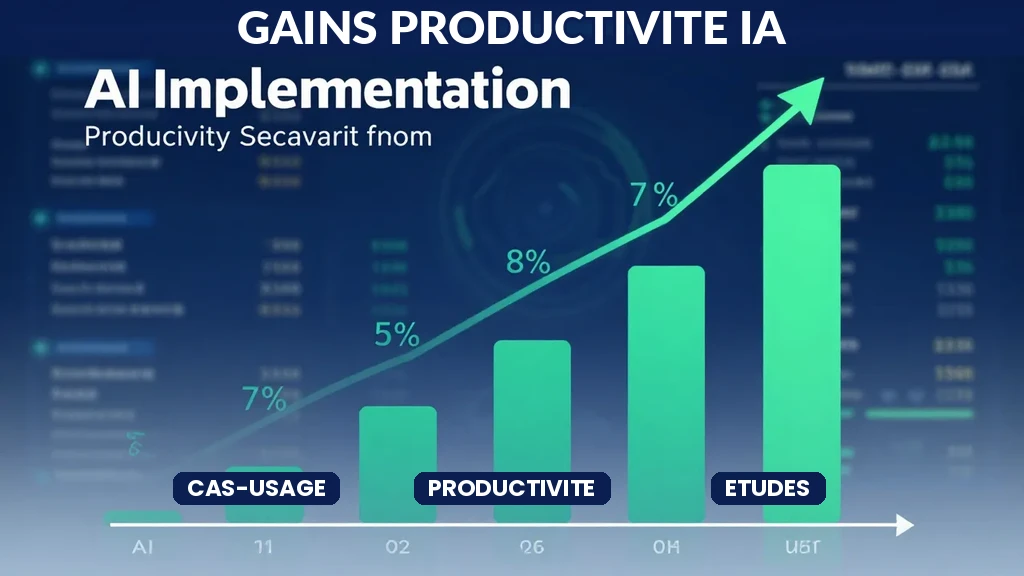 Graphiques gains productivite mesures par intelligence artificielle compilation etudes sectorielles