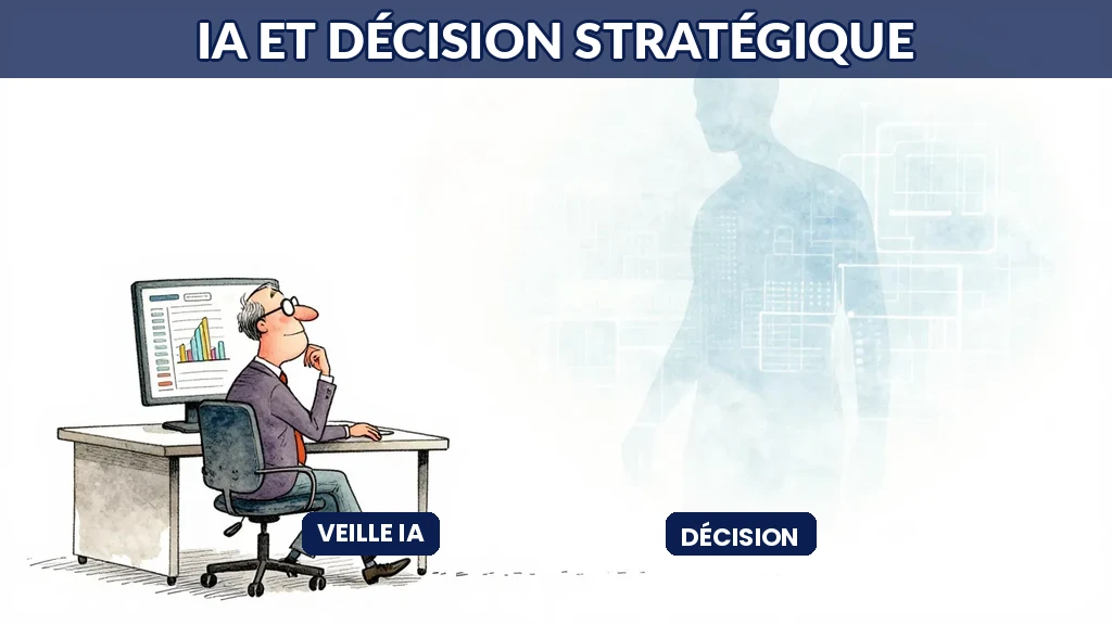 Schéma montrant une interface décisionnelle avec algorithme et humains à équité