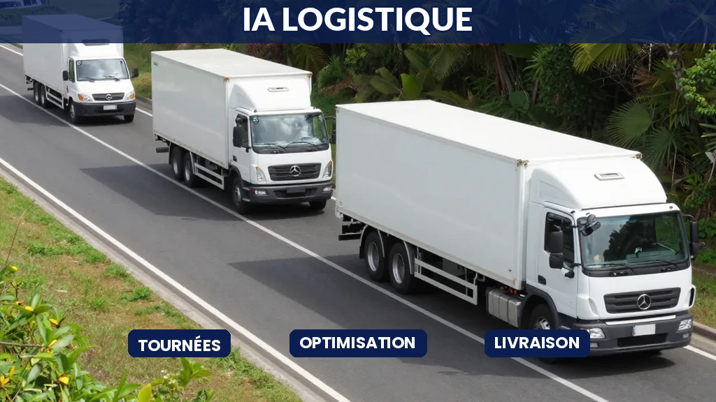 camions logistique routes optimisées par intelligence artificielle
