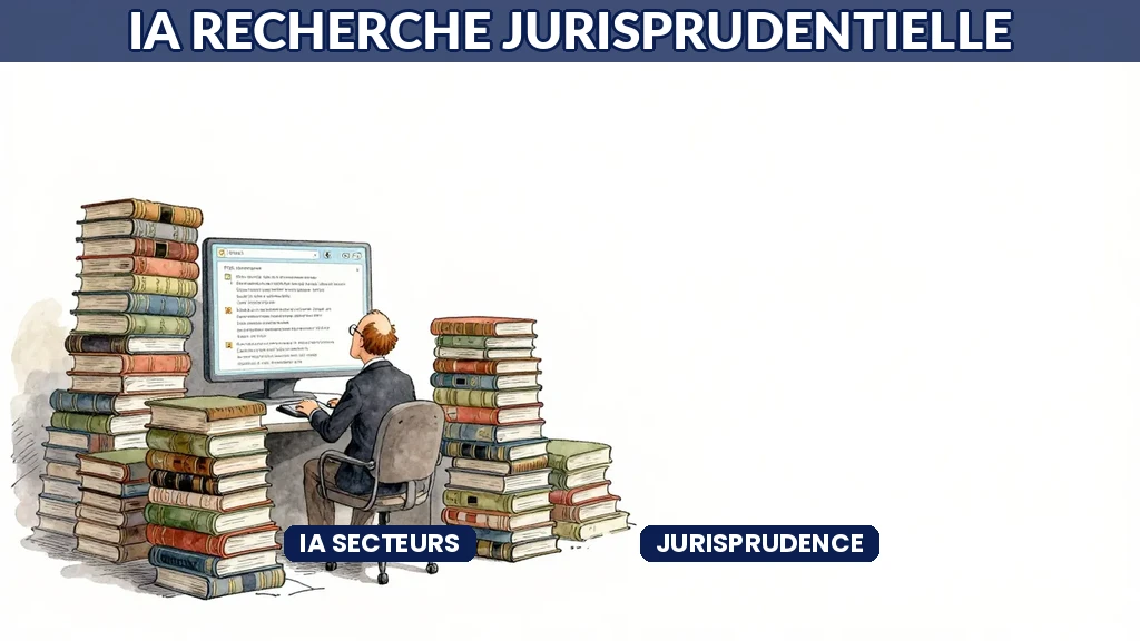 Écran montrant des résultats de recherche jurisprudentielle analysés par IA