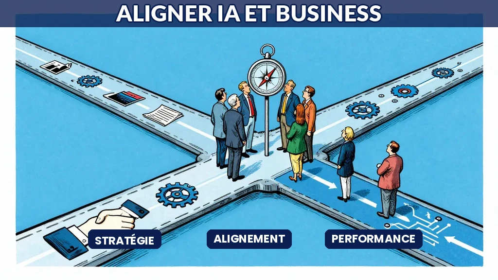 Alignement entre stratégie IA et stratégie globale entreprise pour les dirigeants