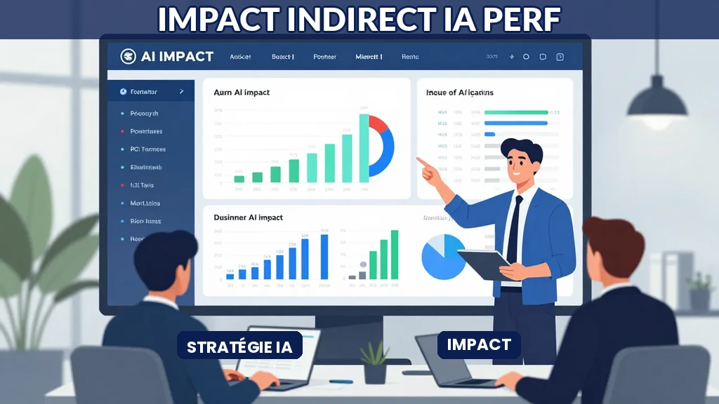 Tableau répartition impacts directs et indirects projet IA sur performance métier