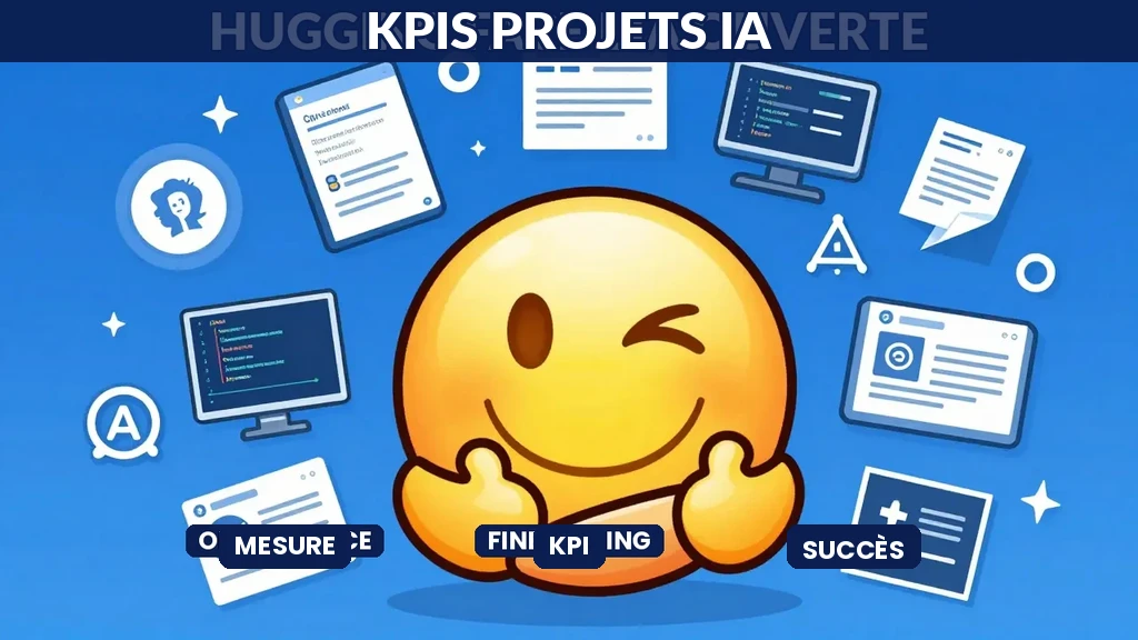 Dashboard KPIs avec indicateurs verts rouges suivi projets IA