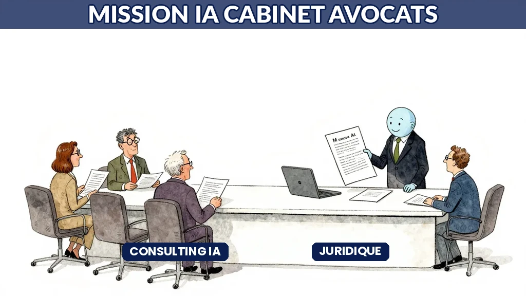 Cabinet d'avocats utilisant un système d'IA pour automatiser la veille juridique
