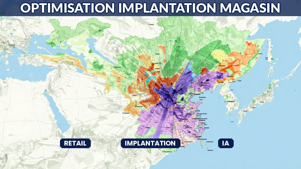 Visualisation géographique de données d'implantation magasin avec heatmap, démographie et zones de chalandise optimisées