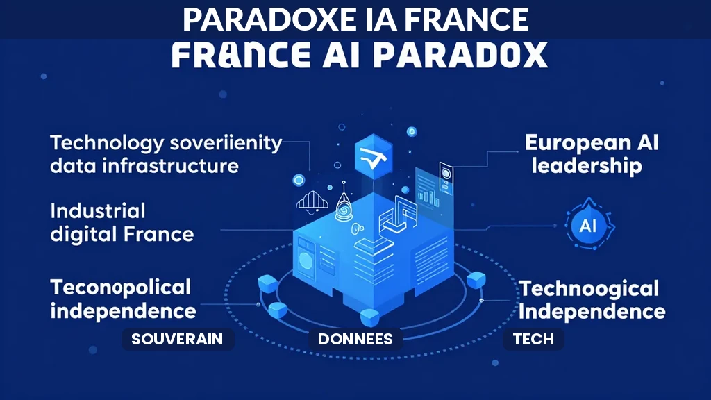 Paradoxe français de l'intelligence artificielle entre souveraineté technologique et adoption industrielle