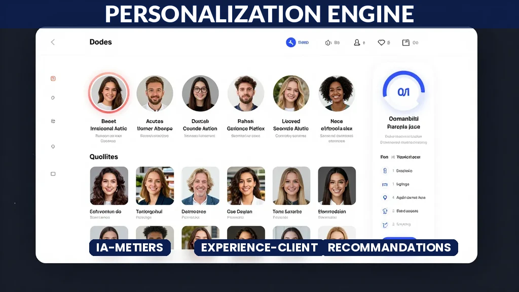 Interface de personnalisation dynamique avec profils clients