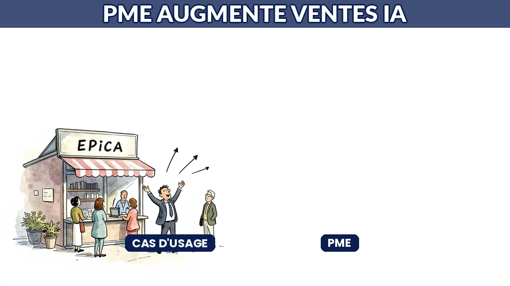 Patron de PME célébrant des ventes en hausse grâce à l'IA dans sa boutique