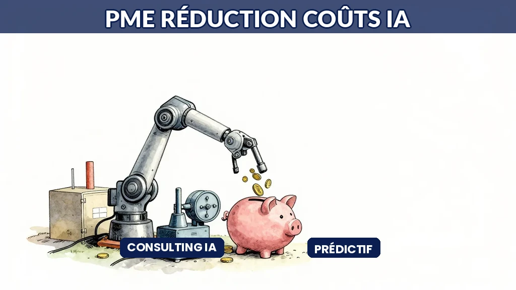 Usine connectée avec système IA de prédiction des pannes