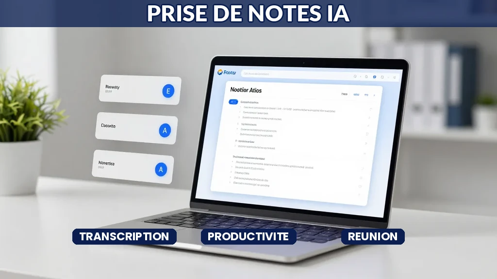 Interface de prise de notes automatisée par intelligence artificielle lors de réunions professionnelles