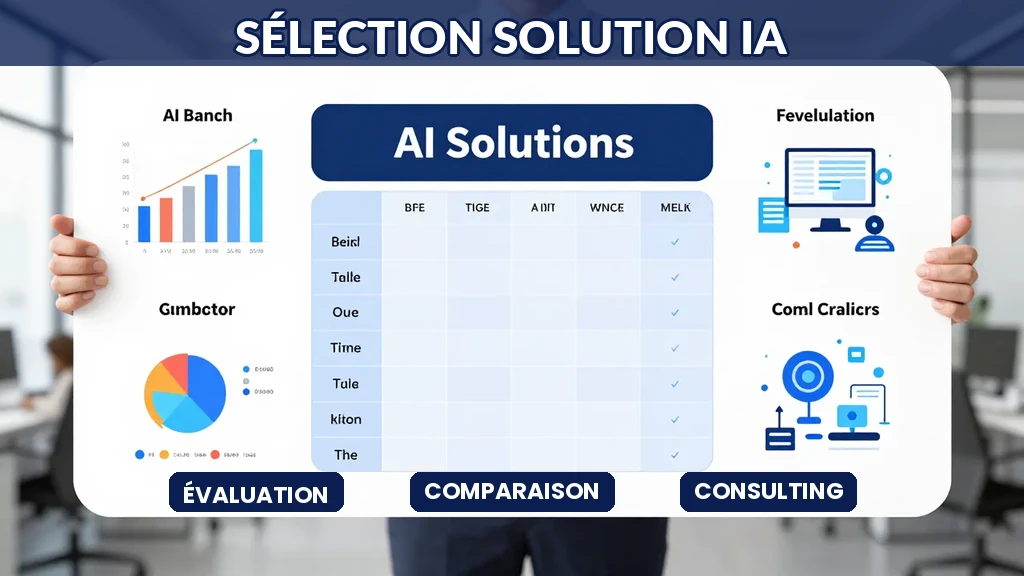 Consultant évaluant et comparant différentes solutions d'intelligence artificielle pour un projet client