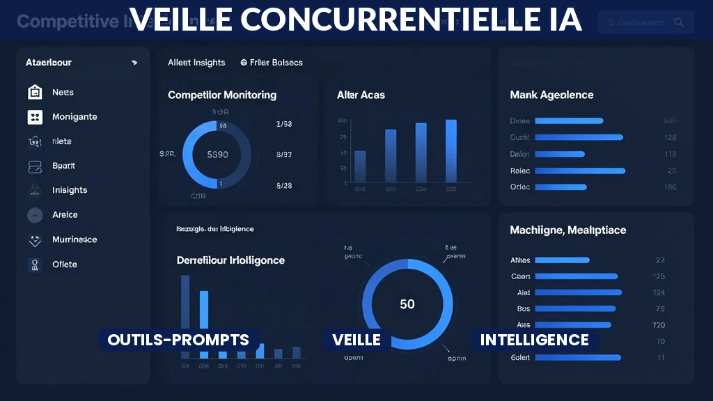 Tableau de bord de veille concurrentielle avec alertes IA personnalisées