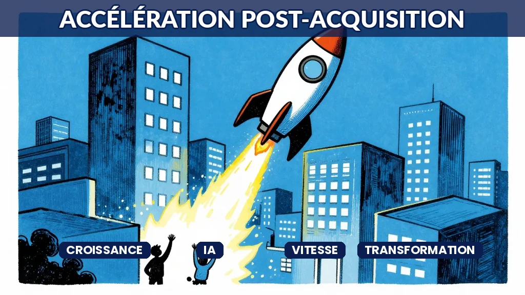Accélération de la croissance post-acquisition grâce à intelligence artificielle et transformation