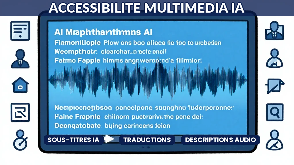 Vidéo avec sous-titres automatiques et traductions multilingues générés par intelligence artificielle