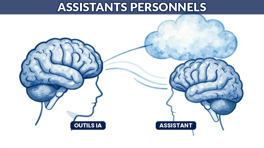 Cerveau connecté cloud IA second cerveau assistant personnel