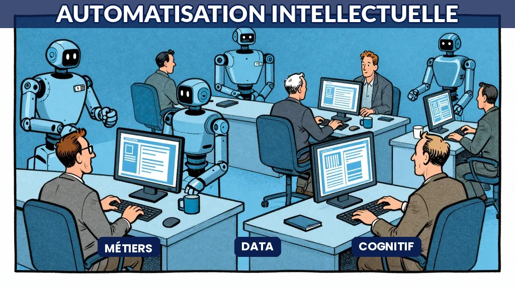 Tableau montrant le potentiel d'automatisation par type de métier intellectuel