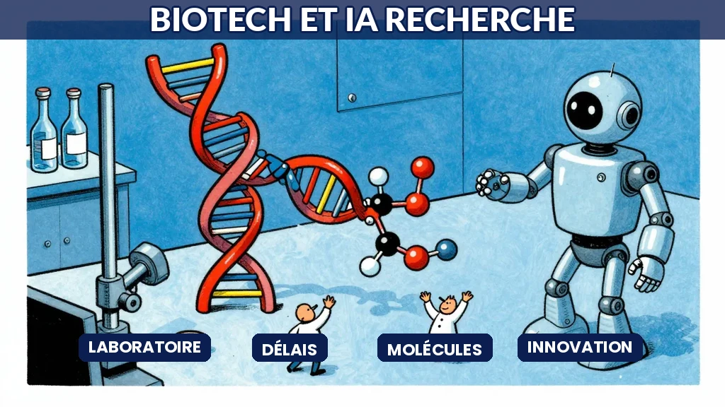 Biotechnologies réduisant les délais de recherche et développement grâce à intelligence artificielle