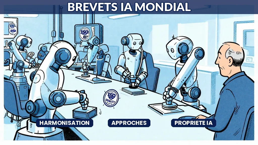 Carte mondiale des approches divergentes en matière de brevets liés à lintelligence artificielle
