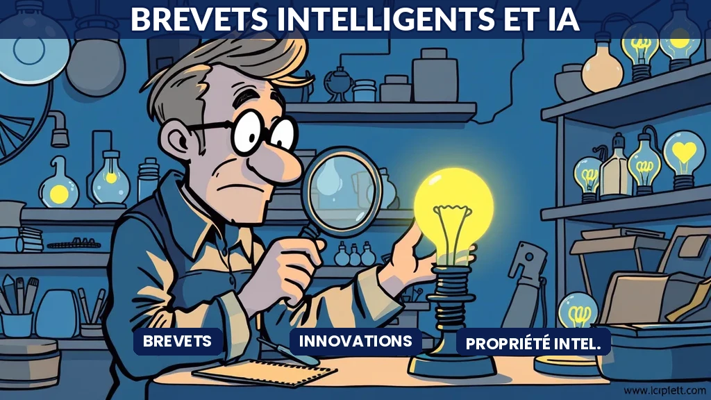 Carte d'analyse de brevets montrant les zones d'innovation non-protégées identifiées par intelligence artificielle