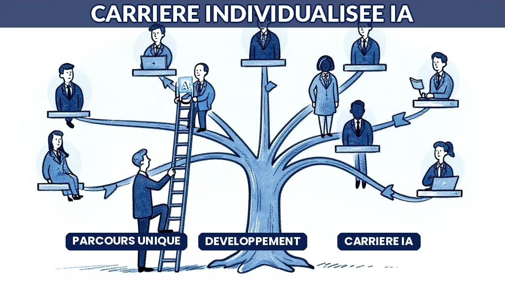 Parcours de développement de carrière individualisé par intelligence artificielle avec compétences et opportunités internes