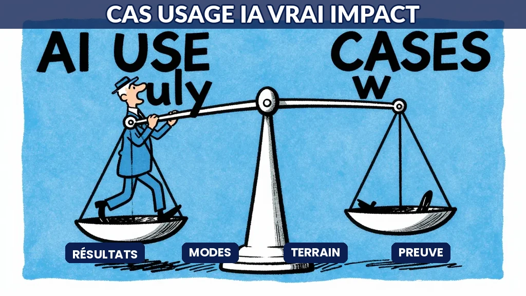 Cas usage intelligence artificielle qui dépassent les modes et produisent un vrai impact mesurable