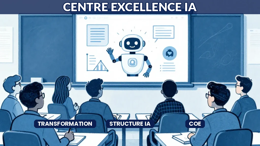 Organisation dun centre dexcellence intelligence artificielle structurant la transformation IA en entreprise