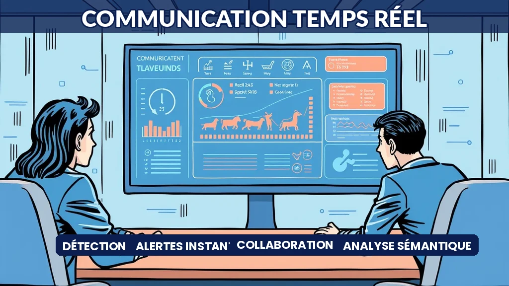 Interface IA détectant des problèmes de communication entre équipes en temps réel