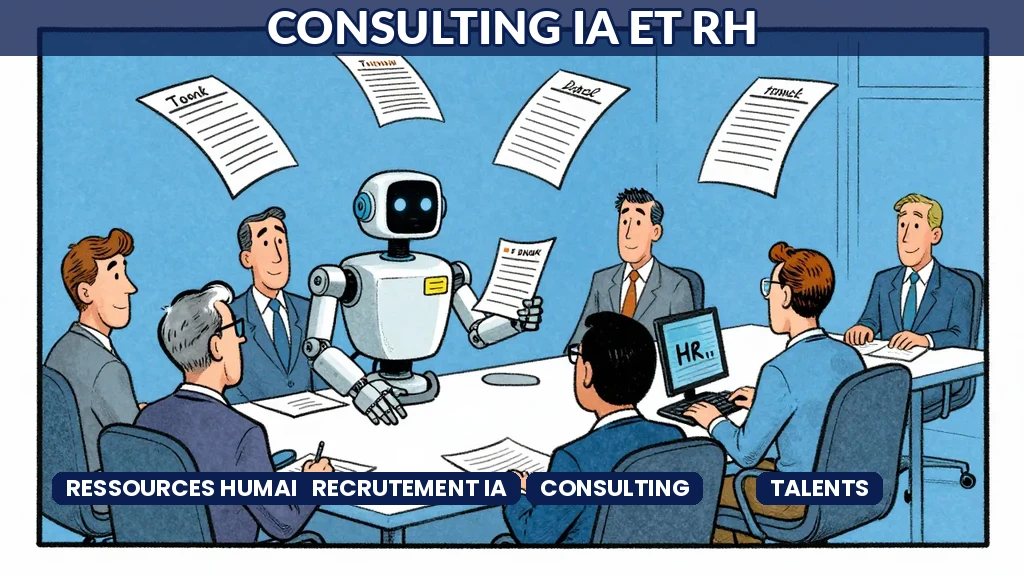 Robot IA assistant le processus de recrutement et gestion des talents en ressources humaines