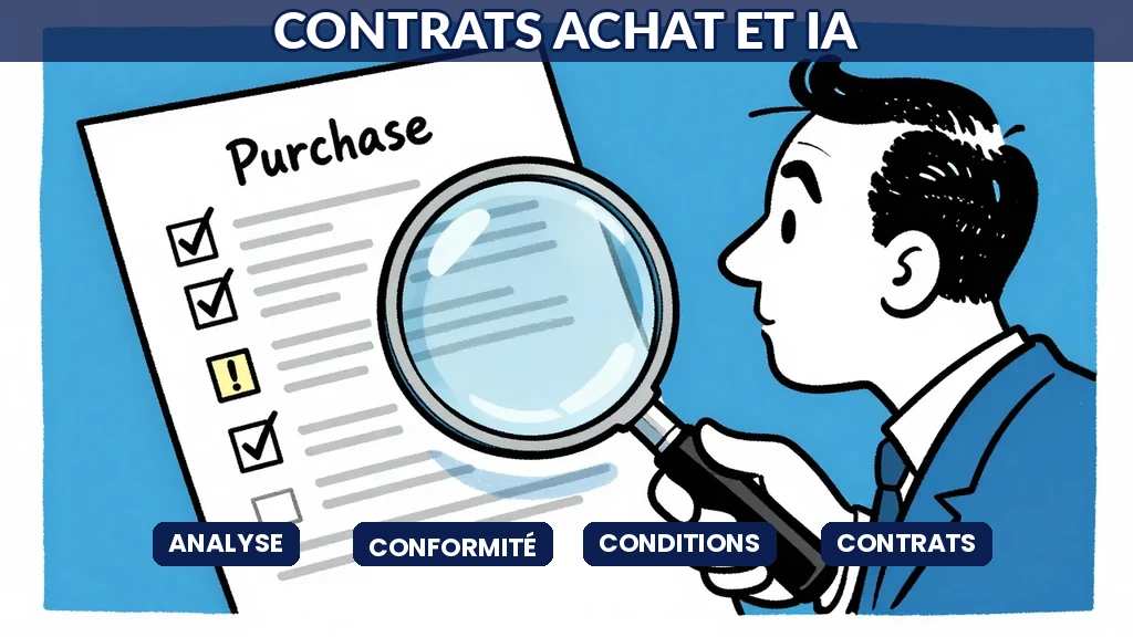 Analyse et suivi du respect des conditions des contrats achat par intelligence artificielle