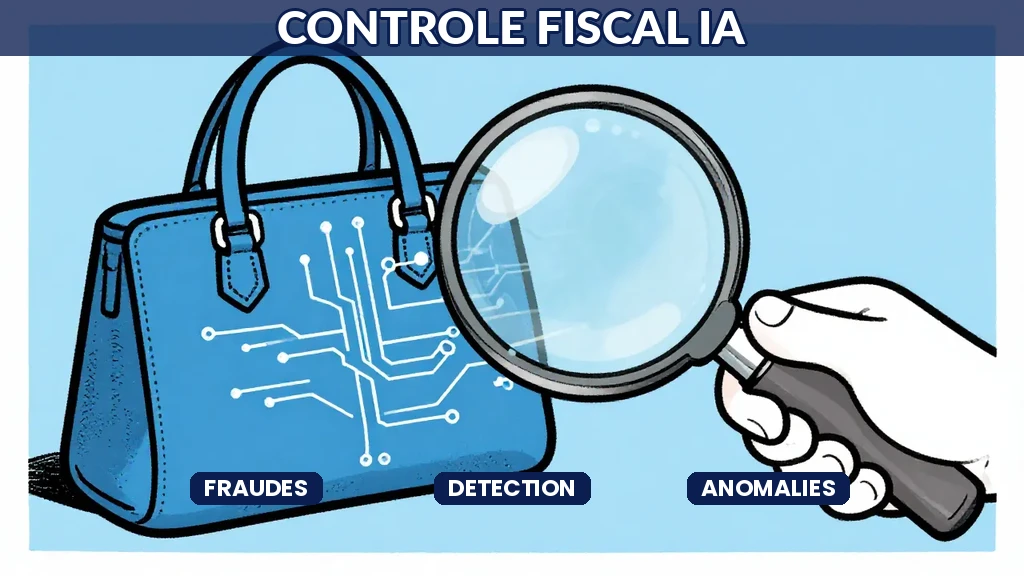 Écran danalyse de données fiscales par intelligence artificielle affichant la détection automatisée de fraudes et anomalies déclaratives