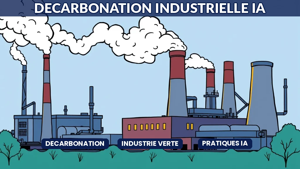 Intelligence artificielle décarbonation industrielle réduction émissions carbone pratiques entreprise