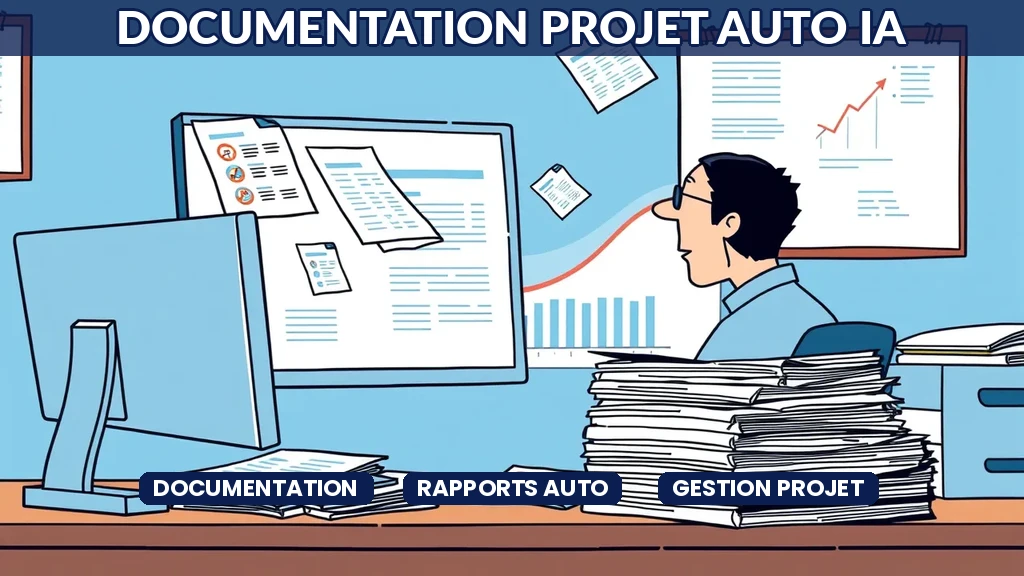 Chef de projet consultant un tableau de bord avec des rapports générés automatiquement par IA