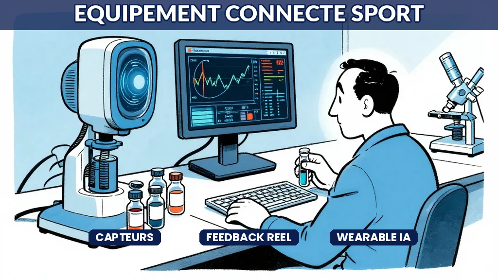 Équipement sportif connecté avec capteurs intégrés fournissant un feedback en temps réel grâce à lintelligence artificielle