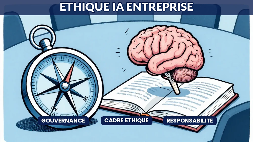 Cadre de gouvernance éthique pour lintelligence artificielle en entreprise avec principes et indicateurs de suivi