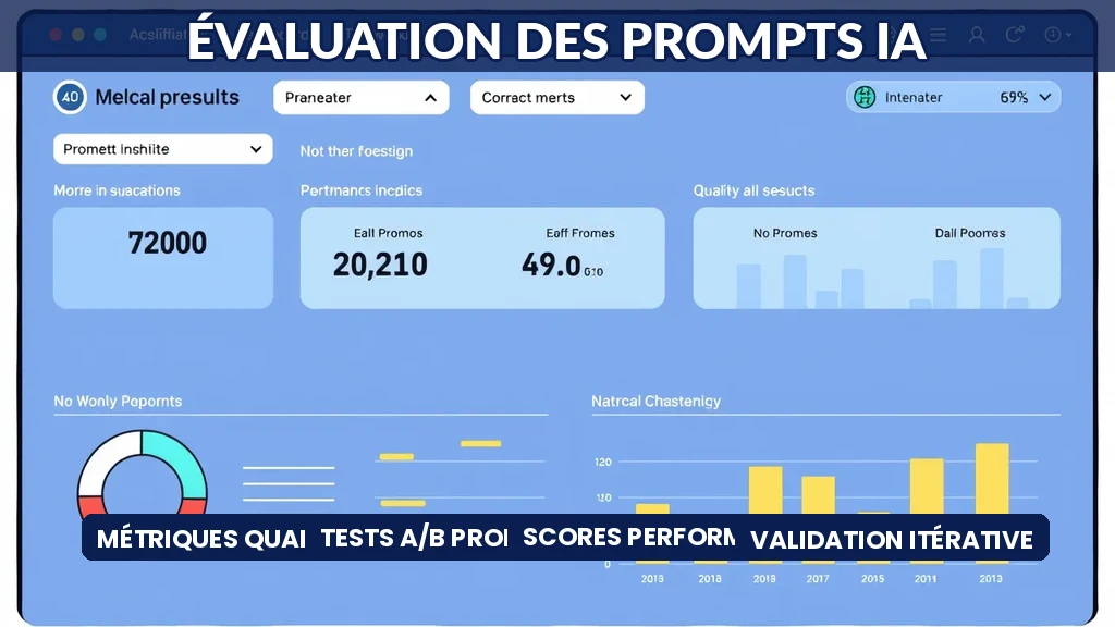 Tableau de métriques et tests pour évaluer la qualité des prompts IA en entreprise