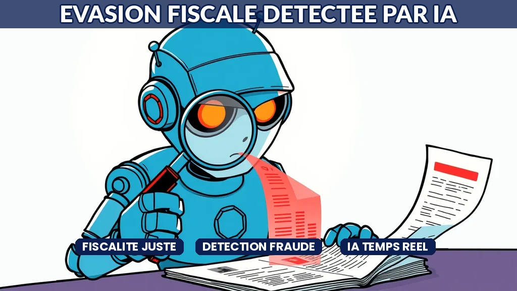 Tableau de bord IA détectant des anomalies fiscales en temps réel dans une administration publique