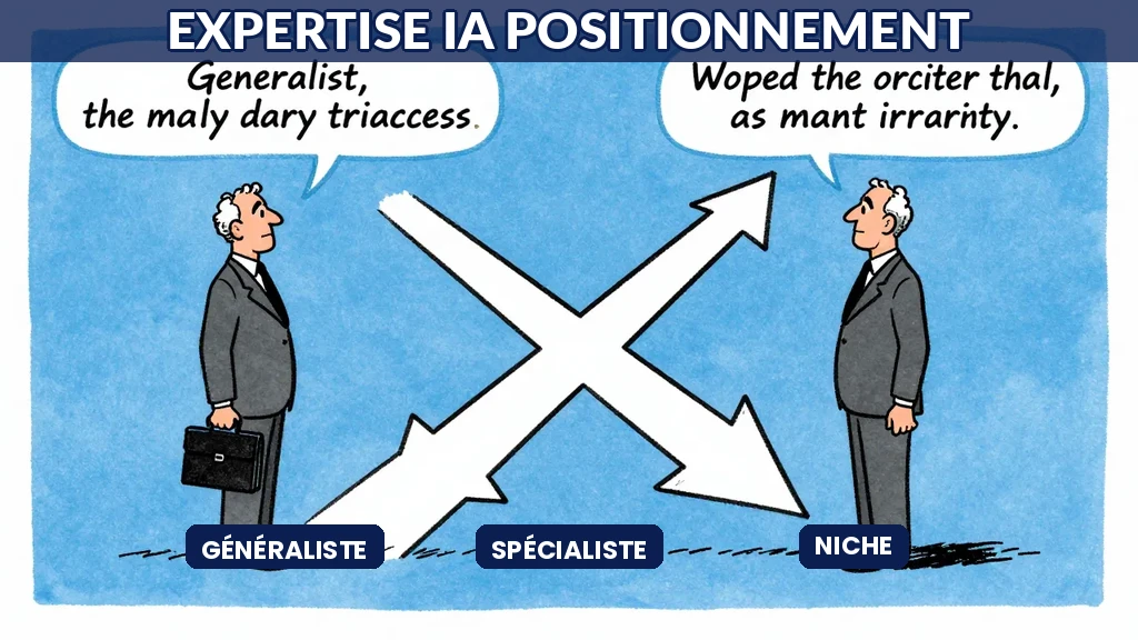 Positionner expertise IA : différenciation généraliste vs spécialisé par secteur