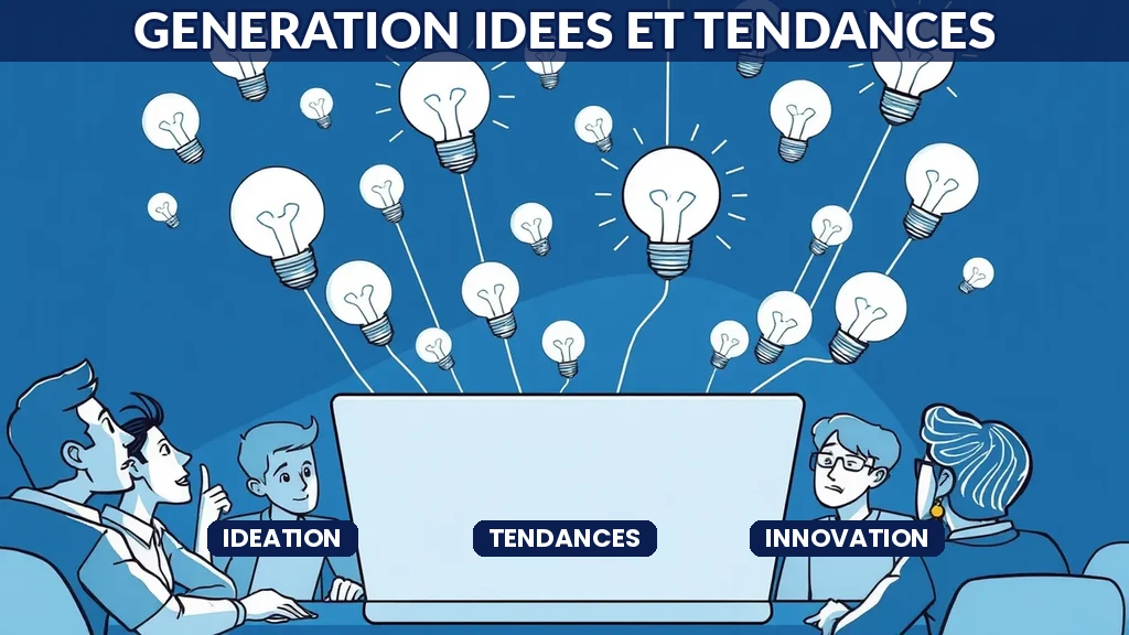** Intelligence artificielle détectant les tendances d'innovation émergentes pour la génération d'idées stratégiques