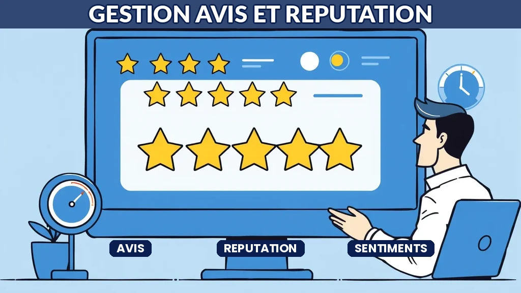 ** Tableau de bord de monitoring de la réputation hôtelière avec analyse de sentiments et suivi des avis clients par intelligence artificielle