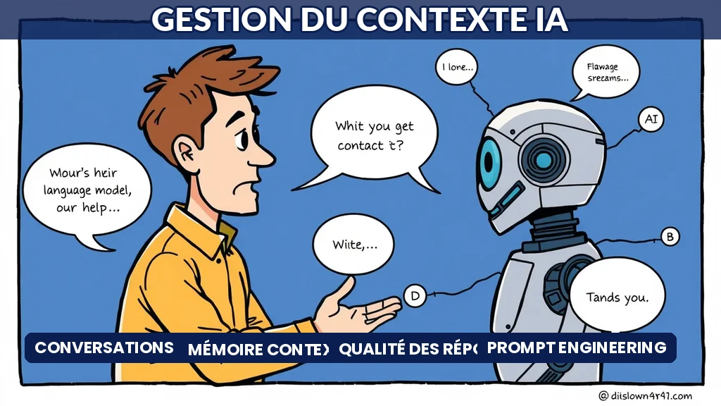 Gestion du contexte dans les longues conversations avec un modèle de langage IA