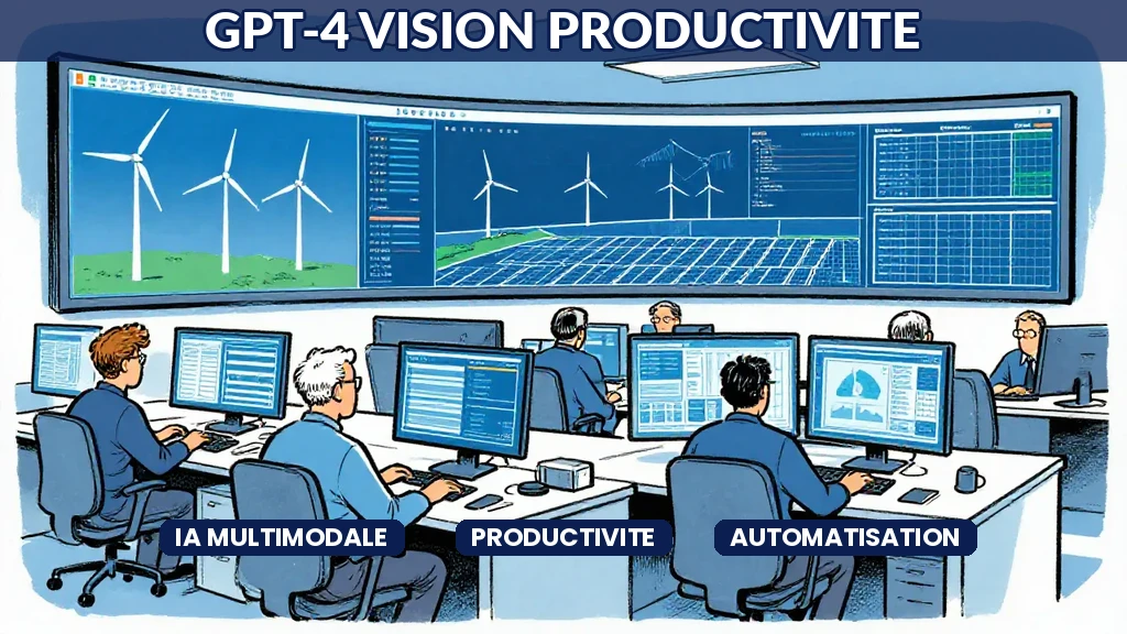 Interface GPT-4 Vision analysant un document visuel pour automatiser un processus métier en entreprise