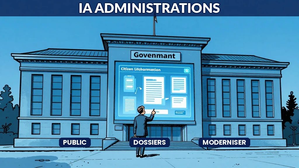 Interface moderne de traitement de dossiers administratifs par IA dans une mairie