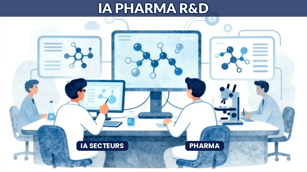 Scientifiques laboratoire IA moléculaires