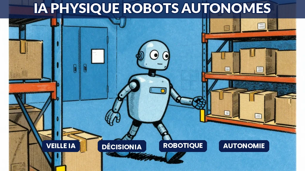 Robot autonome guidé par intelligence artificielle évoluant dans un environnement industriel complexe